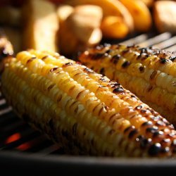 Grilled Corn With Soy- Honey Glaze
