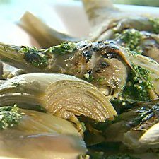 Giadas Grilled Artichokes With Parsley And Garlic