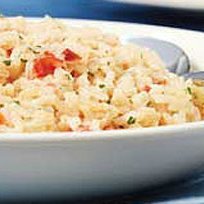 Cheesy Rice And Tomatoes