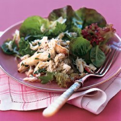 Lemony Crab Salad with Baby Greens