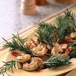 Skewered Rosemary Shrimp with Mint Pesto