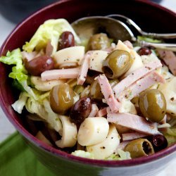 Hearts of Palm Salad with Olives and Ham