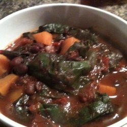 Black Bean Chili with Butternut Squash and Swiss Chard