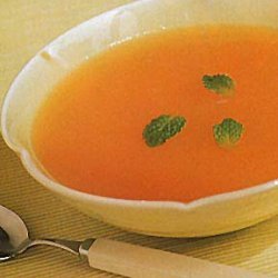 Cold Cantaloupe and Mint Soup