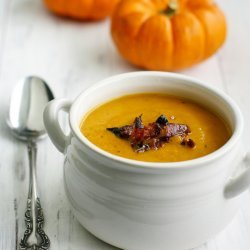 Butternut Squash and Apple Soup with Bacon