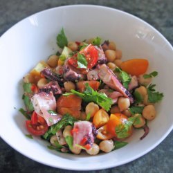 Chickpea and Octopus Salad