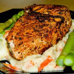 Blackened Tuna With Asparagus And Vegetable Mashed...