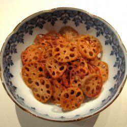 Oven Baked Lotus Root Chips