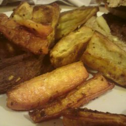 Spicy Sweet Potato And Carrot Wedges