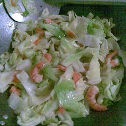 Stir Fried Cabbage With Shrimp