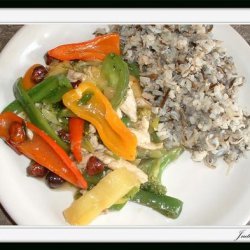 Sweet Baby Pepper Stir-fry With Long-grain Amp Wil...