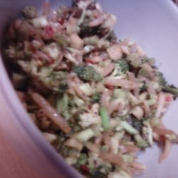 Raw Broccoli And Sprout Stir Fry