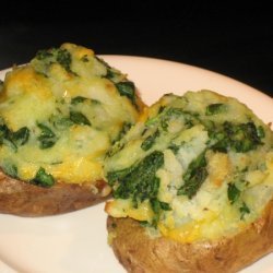 Twice-baked Spinach Potatoes