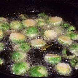 Spicy Fried Brussels Sprouts