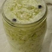 Sauerkraut In A 1 Qt  Mason Jar