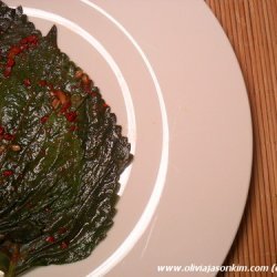 Kkaetnip Jangajji (korean Pickled Perilla Leaves)