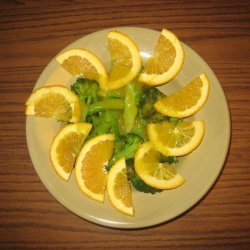 Microwave Broccoli With Orange Sauce