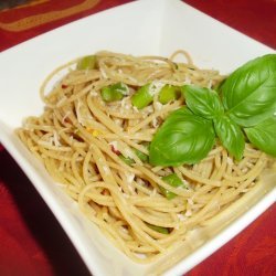 Asparagus And Basil Whole Wheat Spaghettini