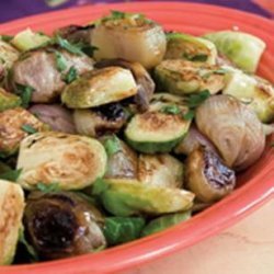 Roasted Brussels Sprouts & Shallots