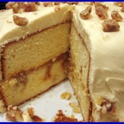Caramel Cake With Caramel Cream Cheese Frosting
