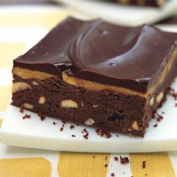 Peanut Butter And Fudge Brownies With Salted Peanu...