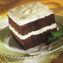 Chocolate Mint Layer Cake With Mint Cream Cheese F...