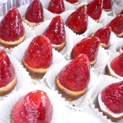 Miniature Strawberry Cheesecakes