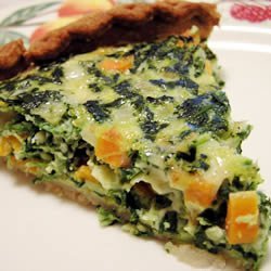 Spinach and Carrot Quiche