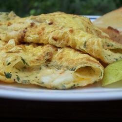 Egyptian Feta Cheese Omelet Roll
