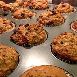 Healthy Banana Chocolate Chip Oat Muffins