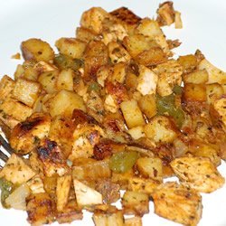 Chicken Chili Hash With Peppers & Cilantro