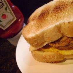 Campfire Breakfast Sandwich