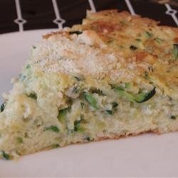 Zucchini Souffle with Monterey Jack Cheese