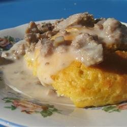 Restaurant Style Sausage Gravy and Biscuits