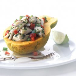 Thai-Style Crab Salad in Papaya