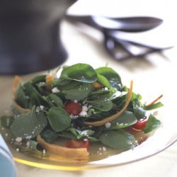 Watercress Salad with Cotija Cheese and Fried Tortillas