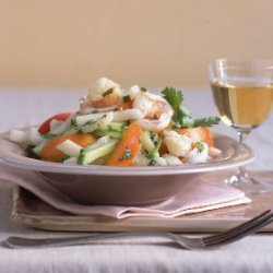 Shrimp, Jícama, and Apricot Salad