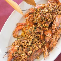 Grilled Shrimp with Almonds