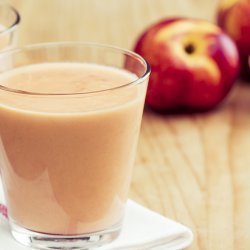 Peach-Raspberry Milk Shake