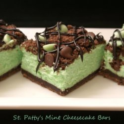 St Pattys Mint Cheesecake Bars