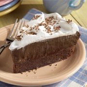 Brownie Bottom Pudding Pie