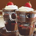 Chocolate Strawberry And Cookie Parfaits