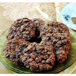 Chocolate Honey Oatmeal Cookies