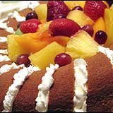 Diagonal Vanilla Cake
