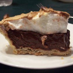 Old Fashioned Homemade Chocolate Pie
