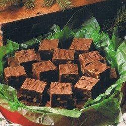 Three-chocolate Fudge With Pecans