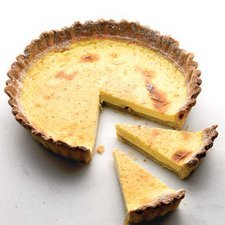 Classic Egg Custard Pie With Lots Of Nutmeg