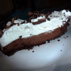 Bittersweet Chocolate Pudding Pie With Crème Frai...