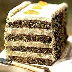 Pistachio Layer Cake With Nougat Cream