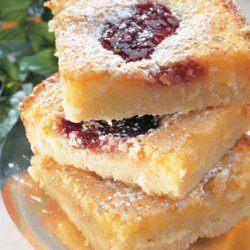 Lime Raspberry Bars With Coconut Shortbread Crust